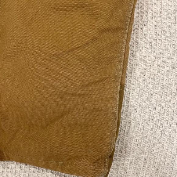 Carhartt R41 Overall Men’s 36W 34L Duck Zip-to-Thigh Bib Quilt Lined Brown - Picture 14 of 16